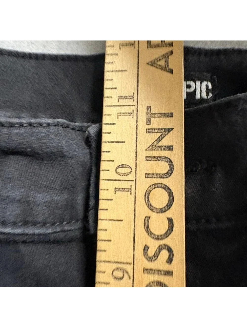 Hot Topic Cargo Jogger Pants Womens XS Black Denim High Rise Stretch Utility